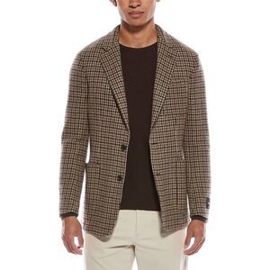 Todd Snyder Mens  Wool-Blend Houndstooth Sport Jacket, Tan